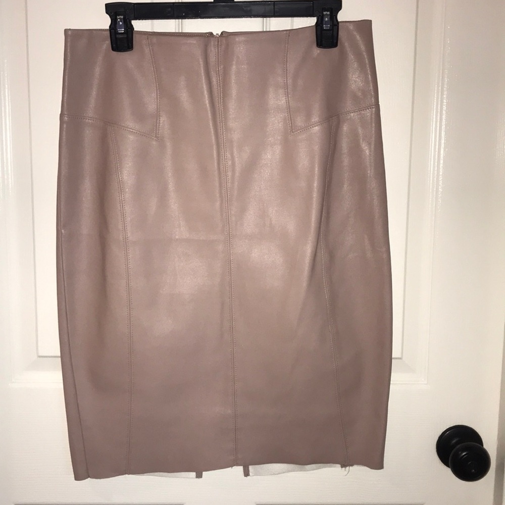 Express blush leatherette skirt